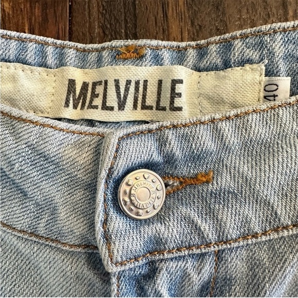 Brandy Melville Light wash Distressed Denim Jean Shorts - Picture 4 of 9
